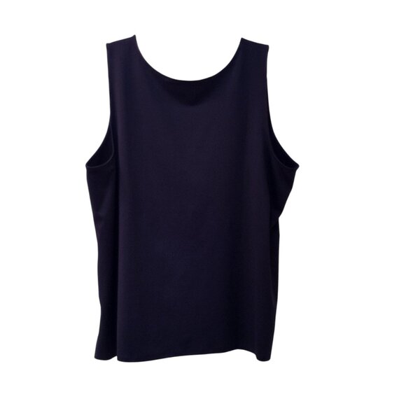 Iman: 3-Piece Blue-Green Floral Pant Set, Size 2X (Duster, Tank & Pull-On Pants) - Picture 6 of 15